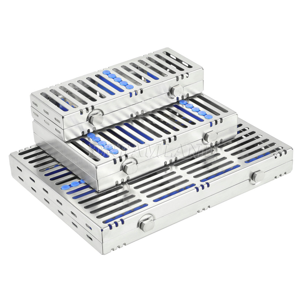 Dental Sterilization Cassette Rack Tray Hold 5, 10,20 Surgical Instruments