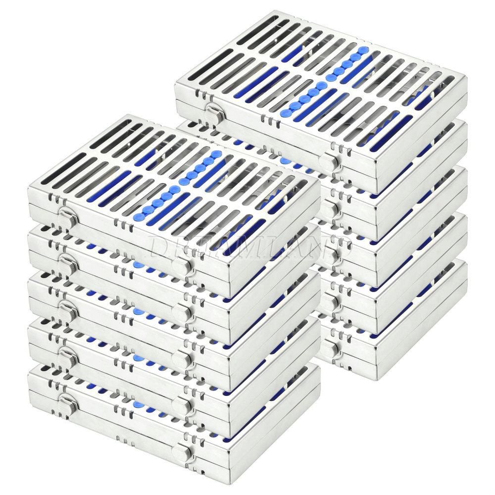 Dental Sterilization Cassette Rack Tray Hold 5, 10,20 Surgical Instruments