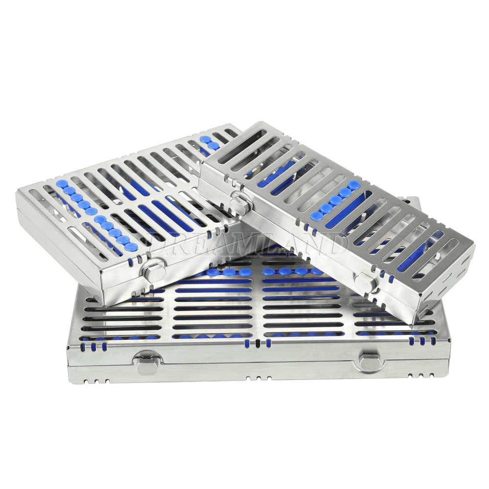 Dental Sterilization Cassette Rack Tray Hold 5, 10,20 Surgical Instruments