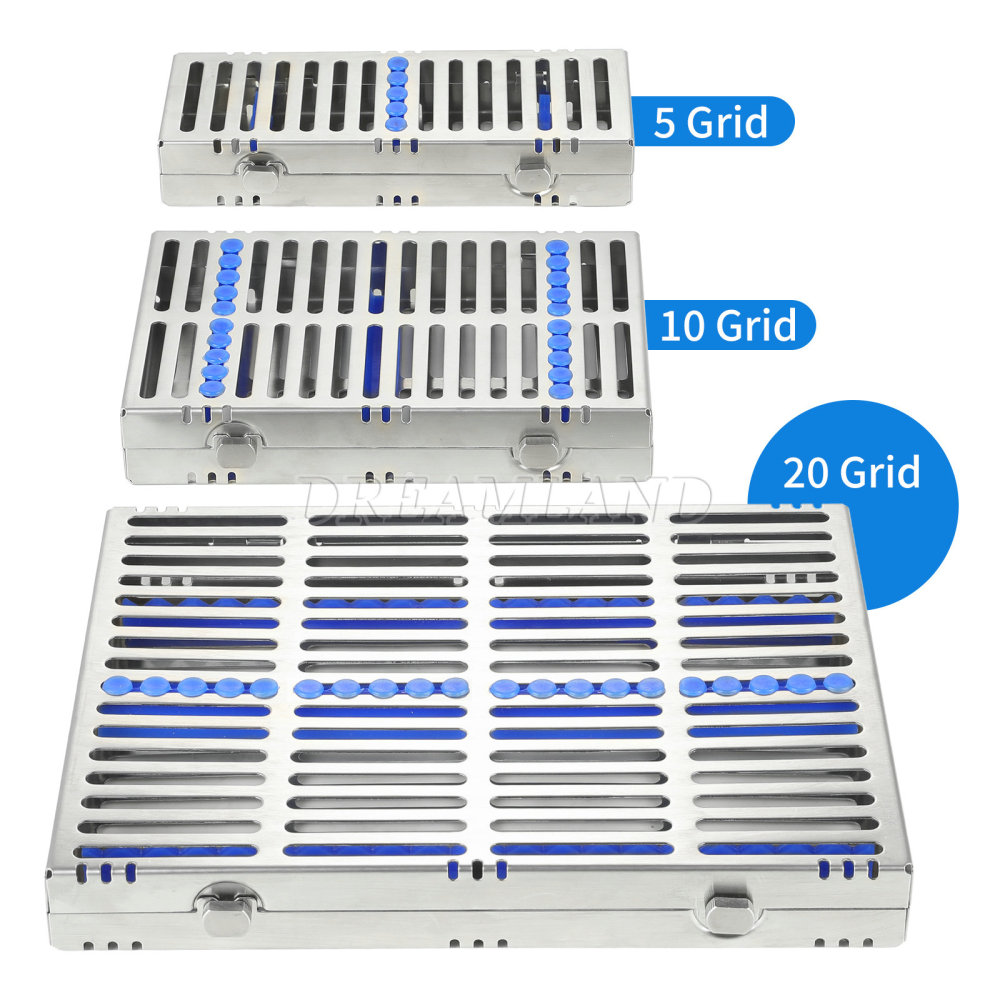 Dental Sterilization Cassette Rack Tray Hold 5, 10,20 Surgical Instruments