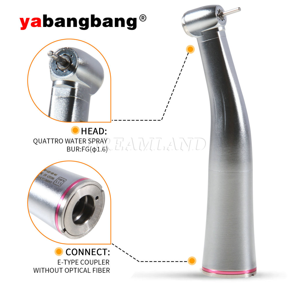 Denta1:5 Increasing Non-LED Contra Angle Handpiece  Fit E-type Electric Motor