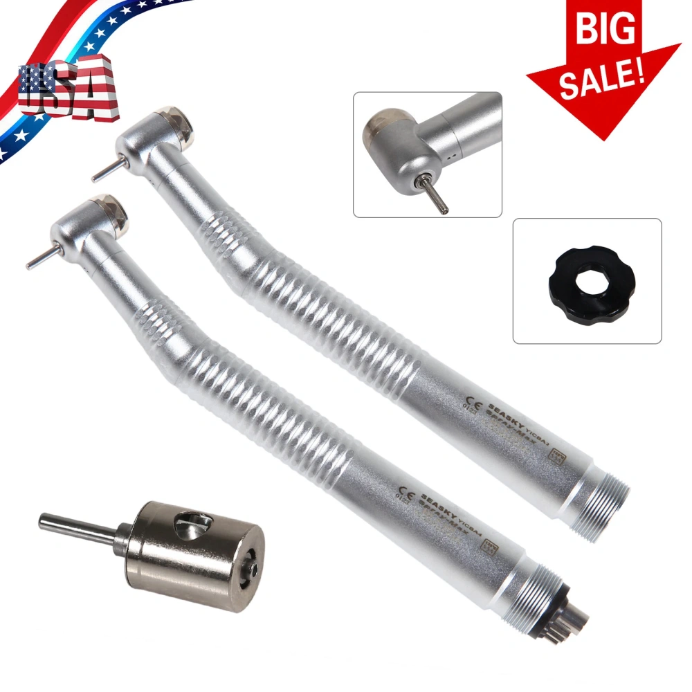 NSK PANA MAX Style Dental High Speed Handpiece Push Button Air Turbine Standard head 2/4 Hole