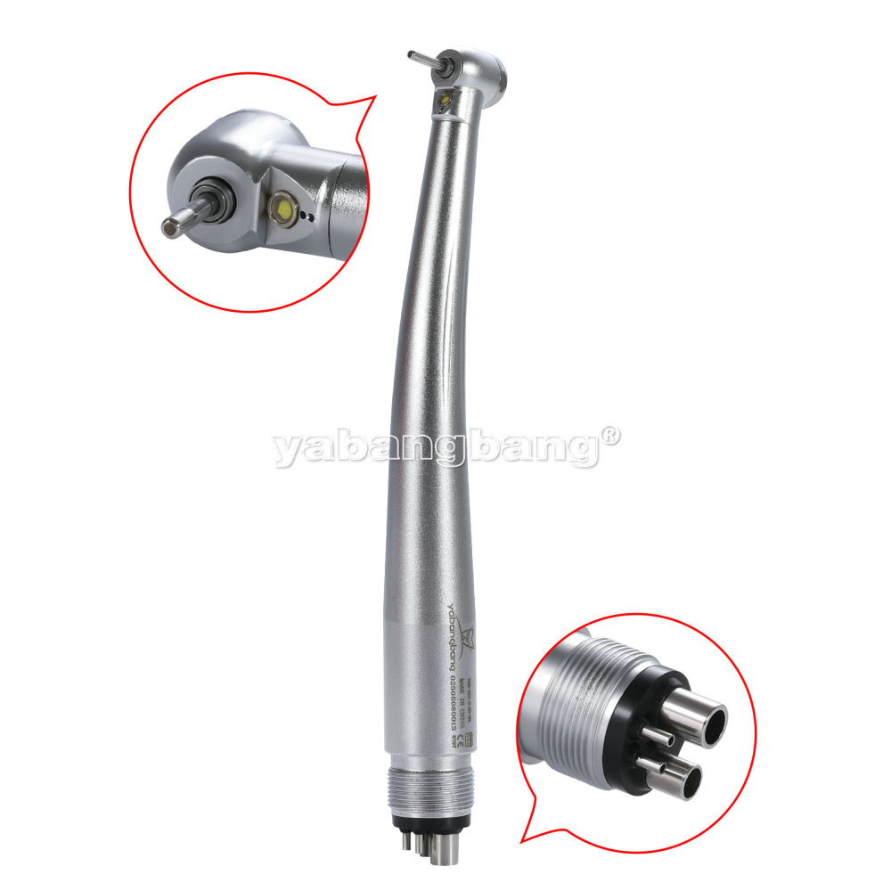 Dental E-generator LED Fiber Optic Handpiece 4Holes Mini Head Pediatric Kids