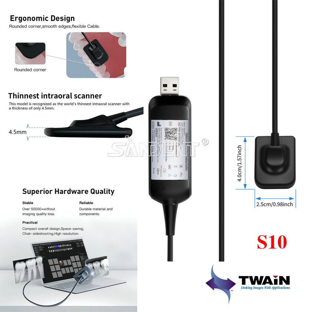 Dental Digital X-Ray Sensor Size #1 #1.5 #2