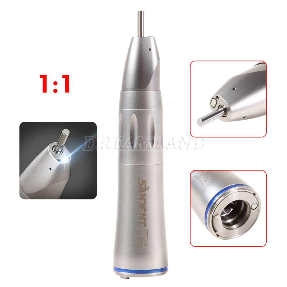 Dental 1:1 Fiber Optic Straight Low Speed Handpiece Inner-Spray