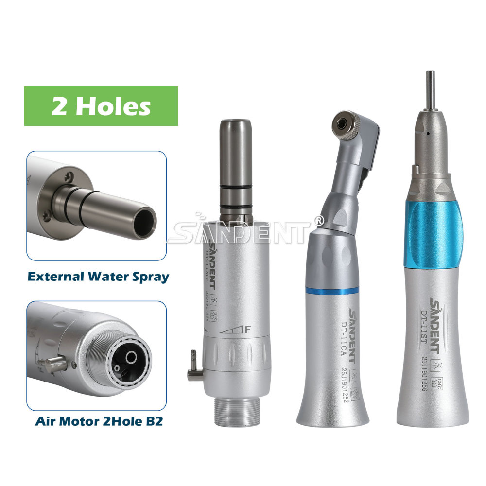 ST New type Dental Slow Low Speed latch Contra Angle Handpiece/ Straight Handpiece/ air Motor 4Hole