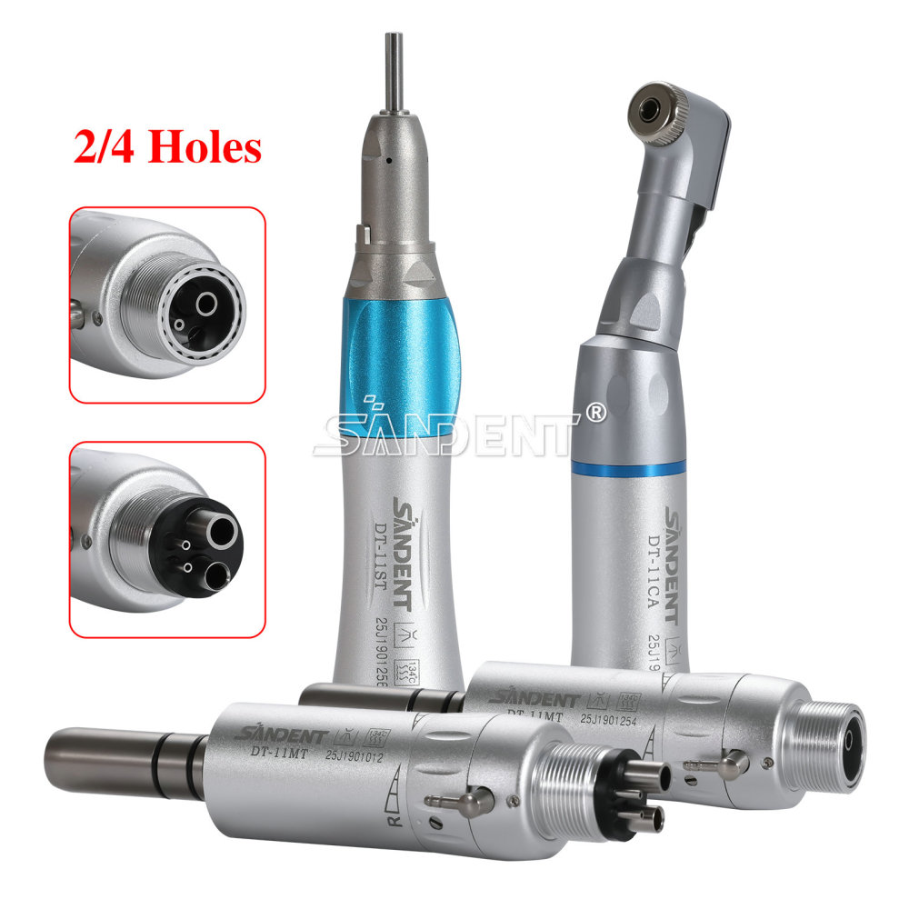 ST New type Dental Slow Low Speed latch Contra Angle Handpiece/ Straight Handpiece/ air Motor 4Hole