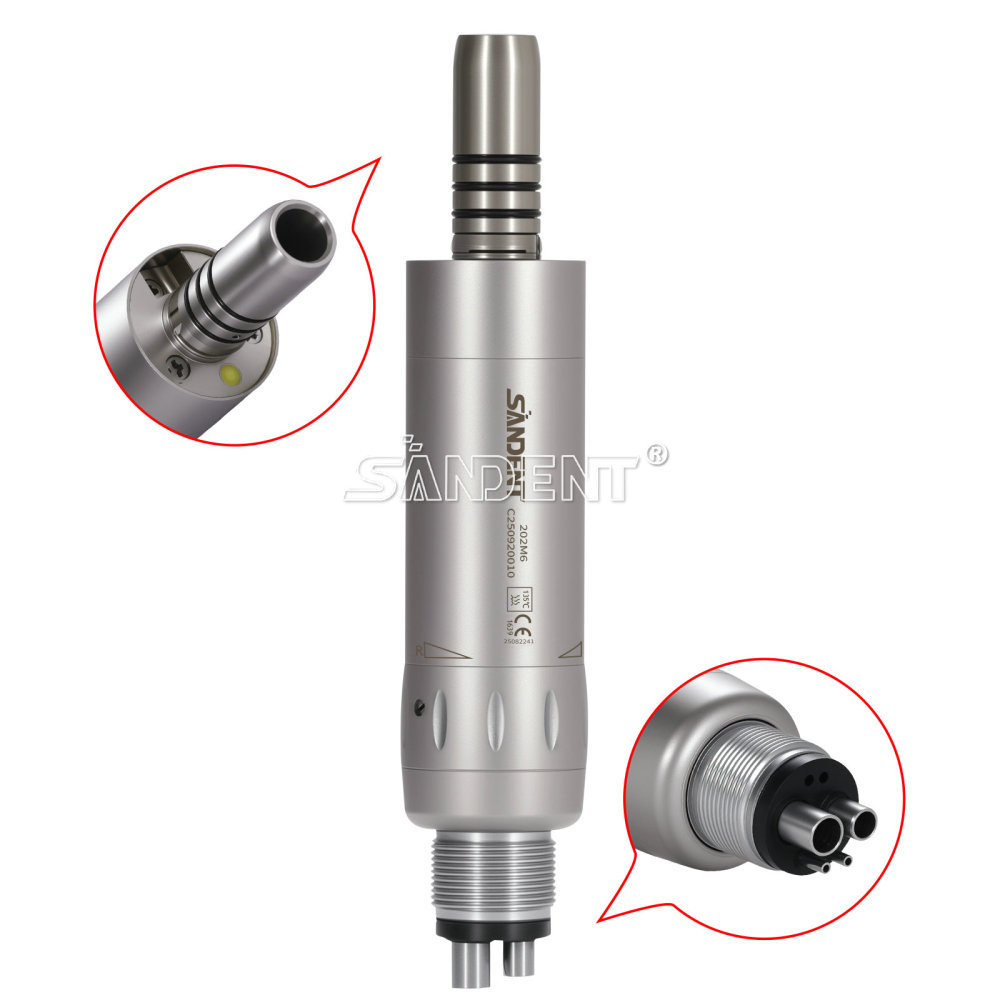 Dental Low Speed Air Motor Handpiece E-generator LED 4 Holes Internal water