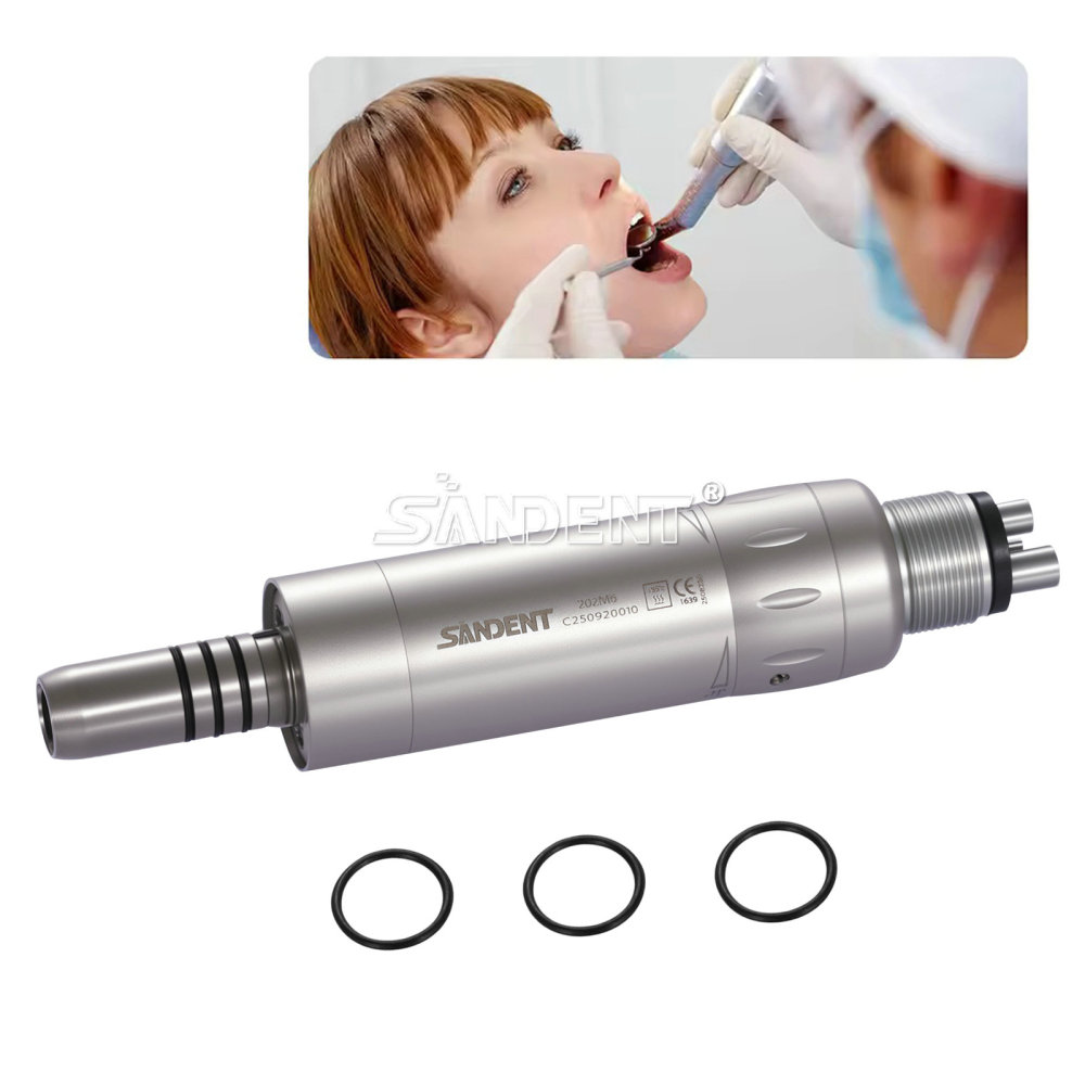 Dental Low Speed Air Motor Handpiece E-generator LED 4 Holes Internal water