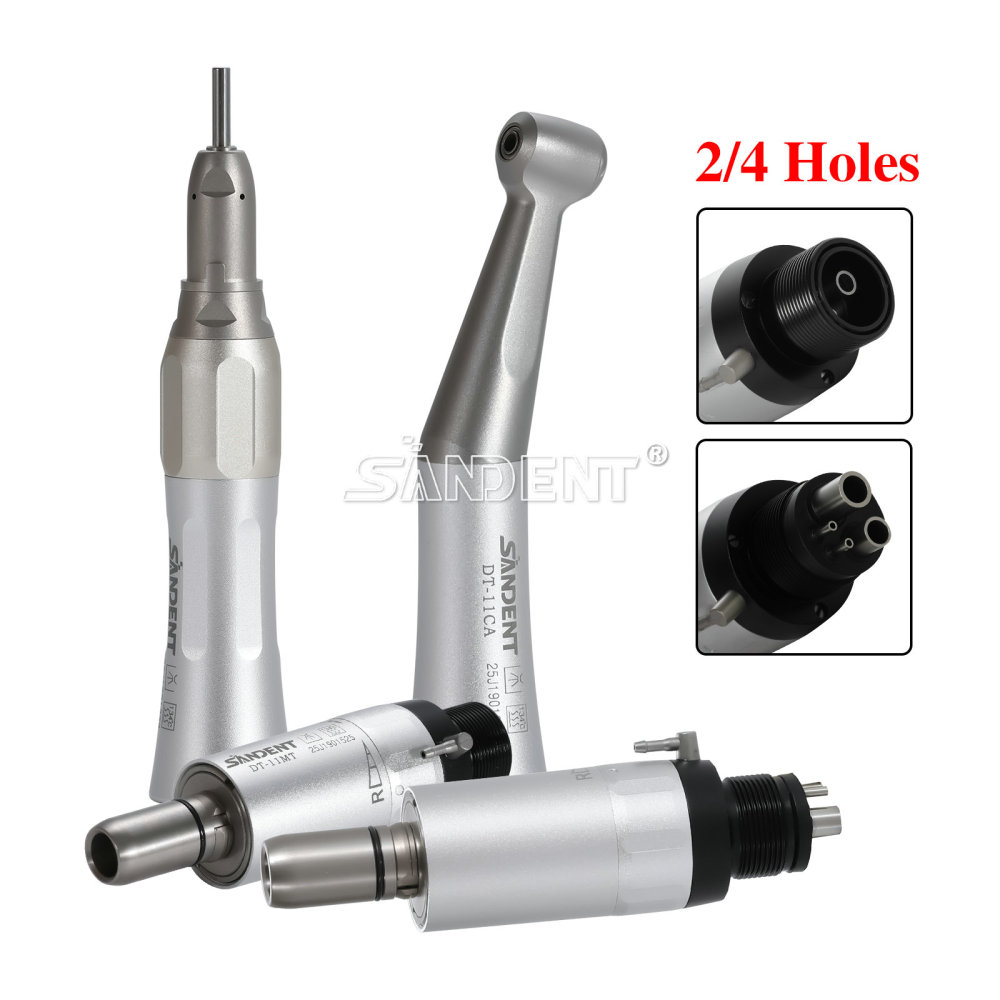 Dental Slow Low Speed Contra Angle Handpiece/ Straight Handpiece/ air Motor 2/4Hole SANDENT