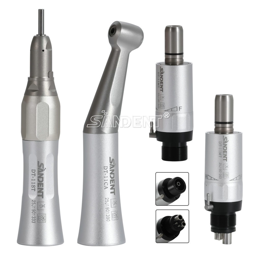 Dental Slow Low Speed Contra Angle Handpiece/ Straight Handpiece/ air Motor 2/4Hole SANDENT