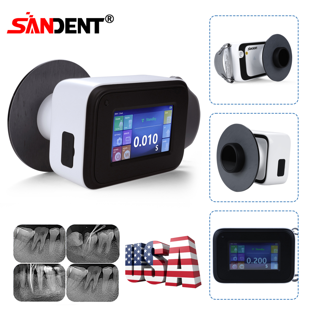 Dental X Ray Mobile Unit High Frequency Machine  / Digital Sensor Size 1.0 / 1.5