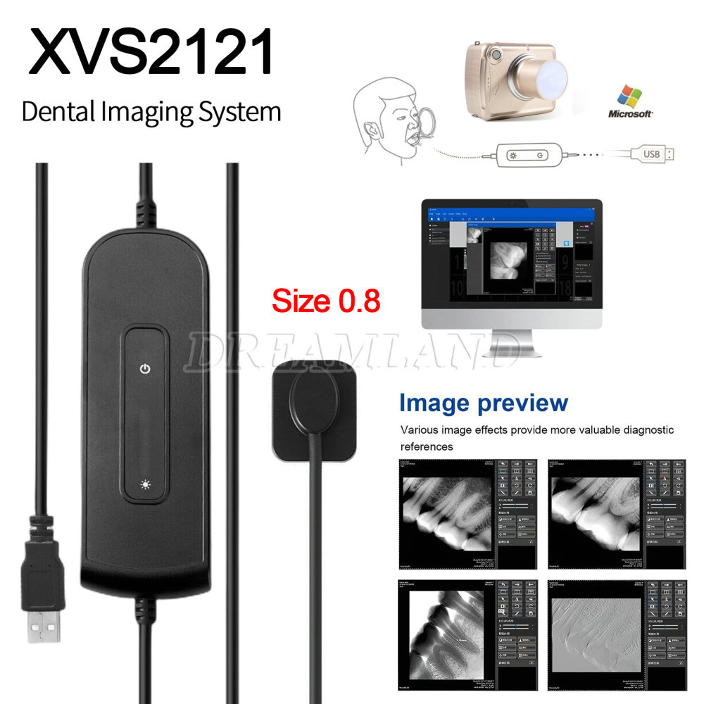 Dental Portable Mobile X-Ray Unit Macine/ Digital X Ray Sensor 1 2