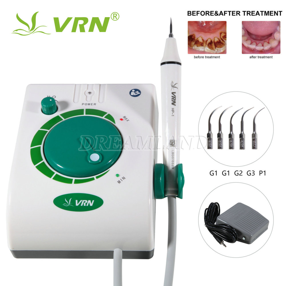 Dental Ultrasonic Scaler with Handpiece 5 Tips Teeth Cleaning Cleaner 08B