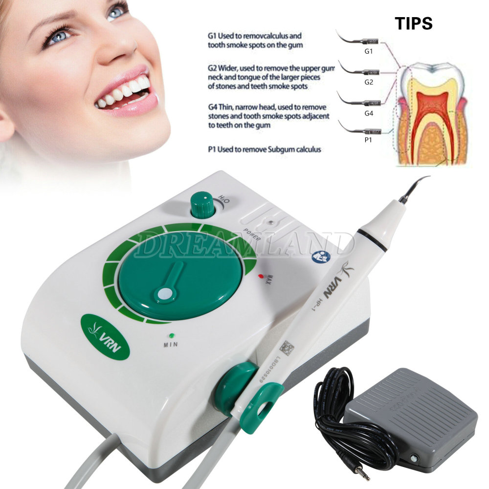 Dental Ultrasonic Scaler with Handpiece 5 Tips Teeth Cleaning Cleaner 08B