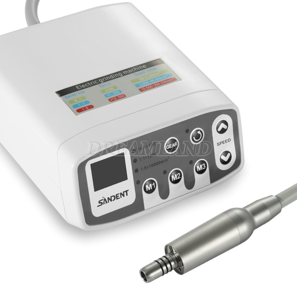 New Dental Brushless Electric LED Micro Motor/1:5 Fiber Optic Handpiece Contra Angle