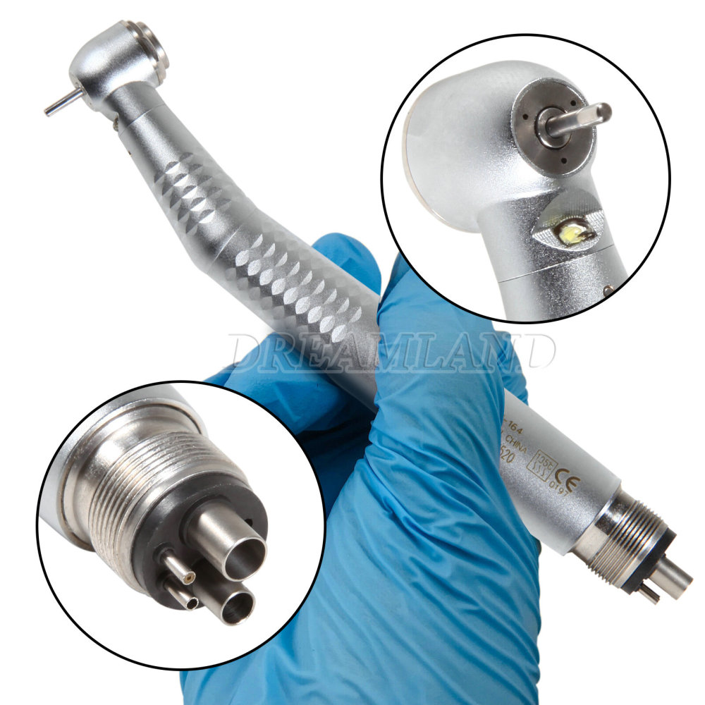 Tosi E-generator LED Fiber Optic Dental High Speed Handpiece 4-Hole