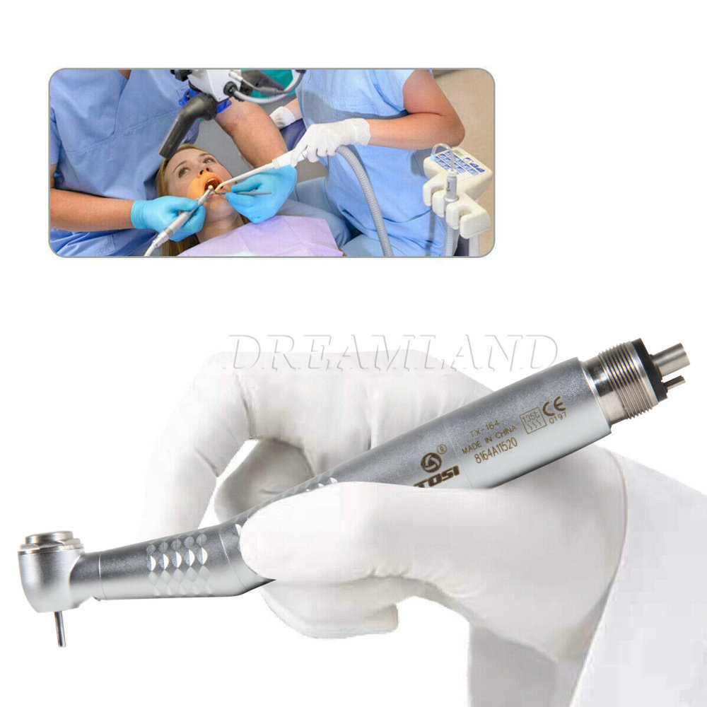 Tosi E-generator LED Fiber Optic Dental High Speed Handpiece 4-Hole
