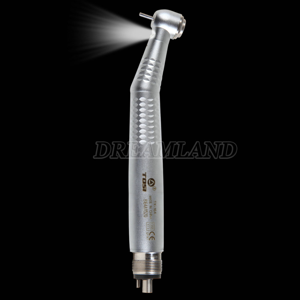 Tosi E-generator LED Fiber Optic Dental High Speed Handpiece 4-Hole