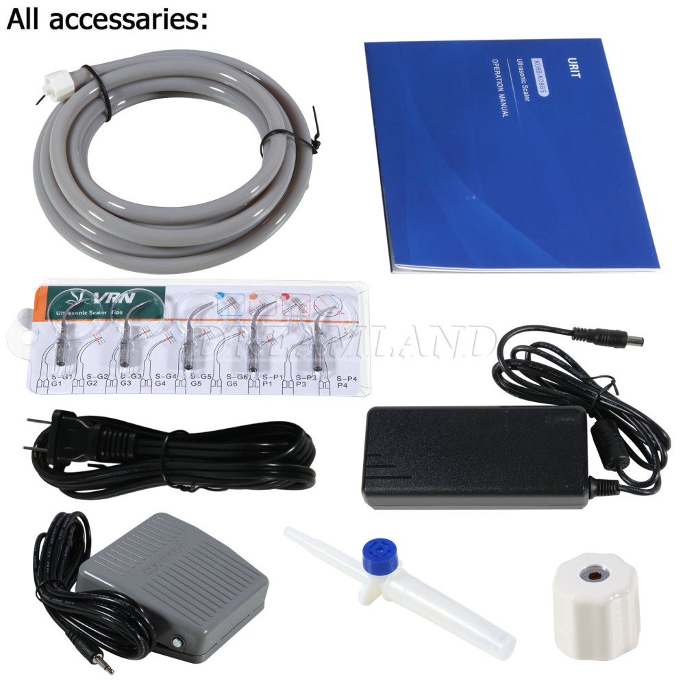 Dental Ultrasonic Scaler with Handpiece 5 Tips Teeth Cleaning Cleaner 08B