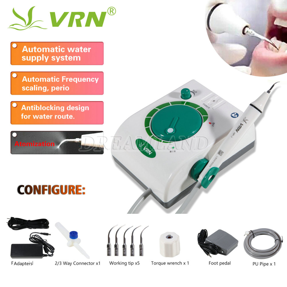 Dental Ultrasonic Scaler with Handpiece 5 Tips Teeth Cleaning Cleaner 08B