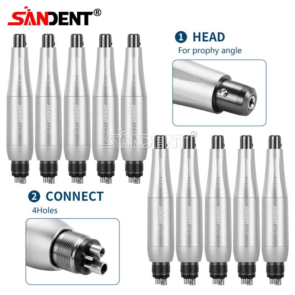 Dental Hygiene Prophy Handpiece Air Motor 4Holes 4:1 Nose Cone 360°Swivel