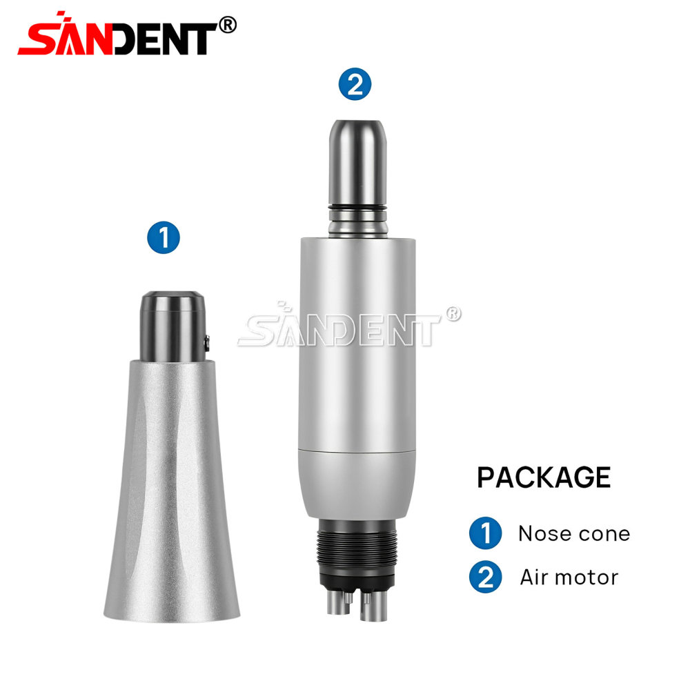 Dental Hygiene Prophy Handpiece Air Motor 4Holes 4:1 Nose Cone 360°Swivel