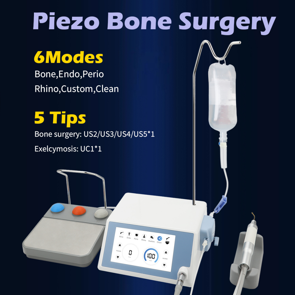 Woodpecker Style Ultra Surgery Piezo Bone Unit-Surgic Touch+LED Handpiece 5 Tips