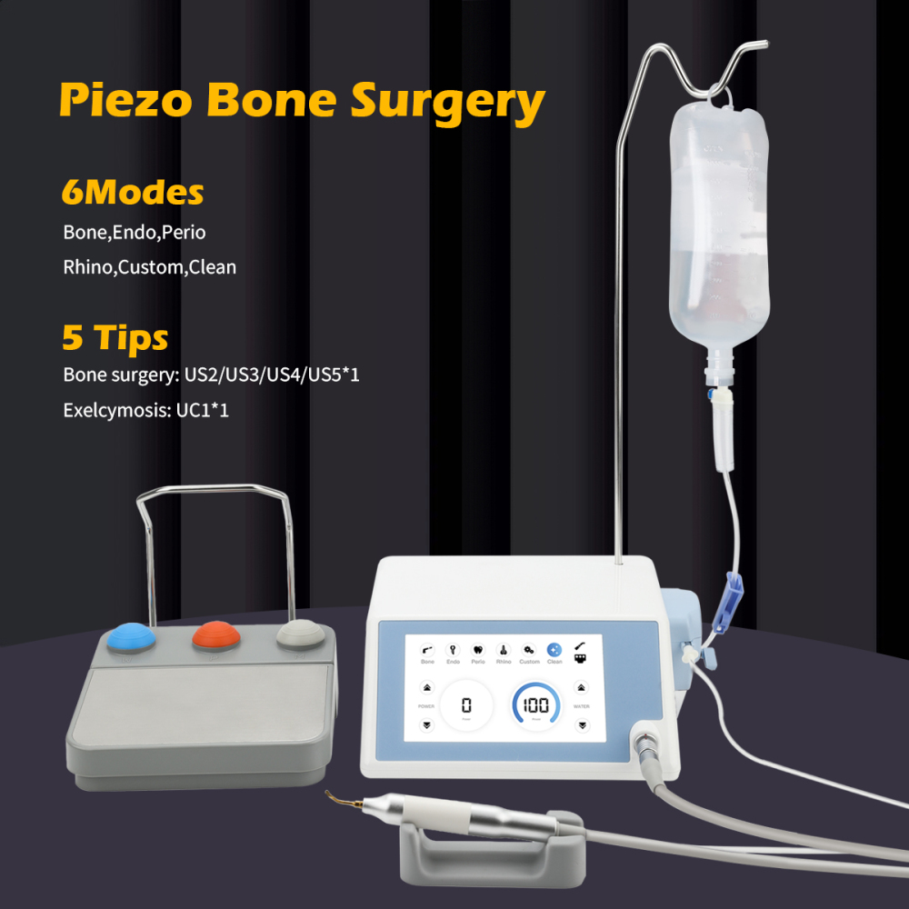 Woodpecker Style Ultra Surgery Piezo Bone Unit-Surgic Touch+LED Handpiece 5 Tips