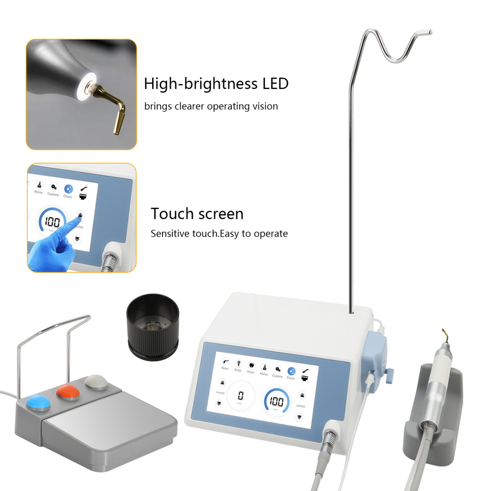 Woodpecker Style Ultra Surgery Piezo Bone Unit-Surgic Touch+LED Handpiece 5 Tips
