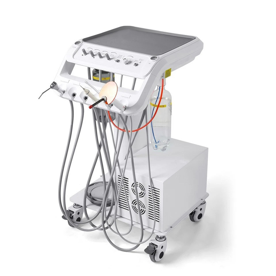 Dental Mobile Delivery Unit Cart with Compressor + Built-in scaler + Curing Light SD-301