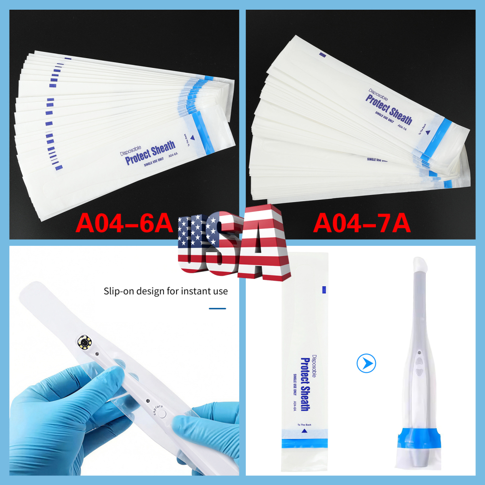 Dental Camera Sleeve/Sheath/Cover Disposable for intraoral Camera A04-7A/A04-6A