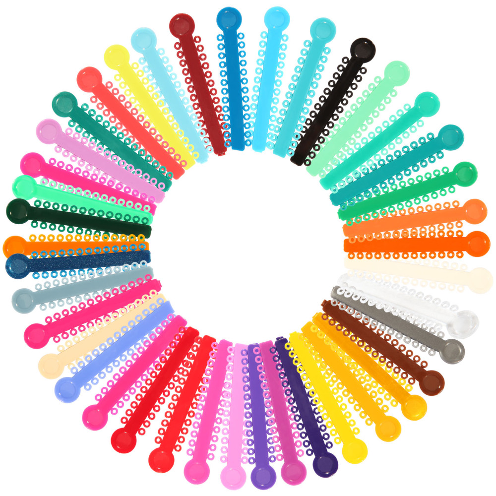 Dental Orthodontic Ligature Ties Elastic Rubber Bands 1040pcs/pack