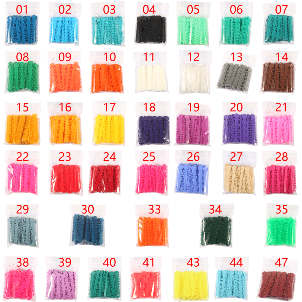 Dental Orthodontic Ligature Ties Elastic Rubber Bands 1040pcs/pack