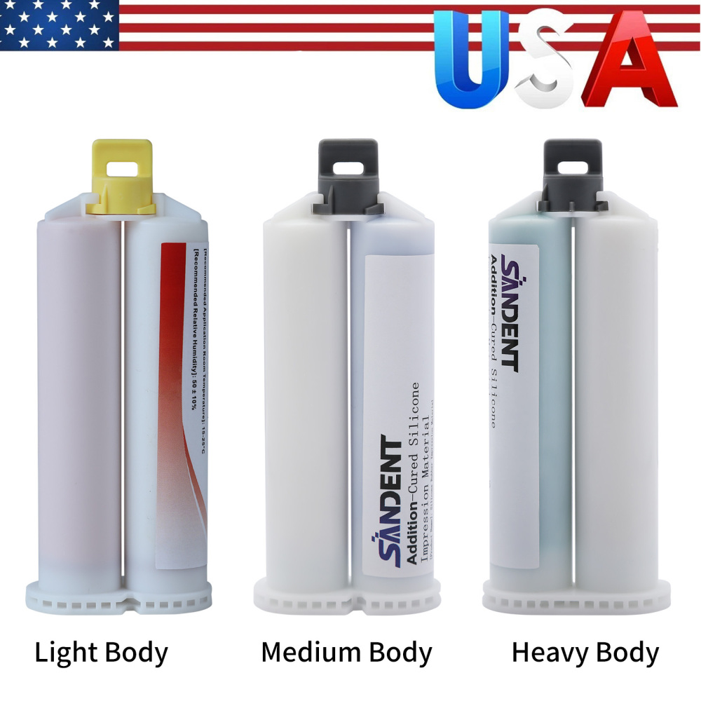 Dental Heavy/Medium/Light Body Fast Rapid Set VPS Impression Material 50ML