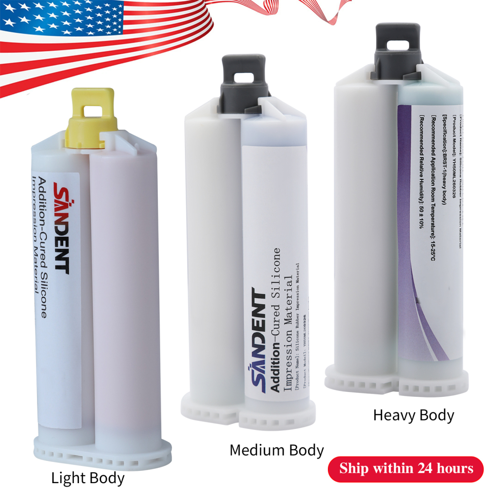Dental Heavy/Medium/Light Body Fast Rapid Set VPS Impression Material 50ML