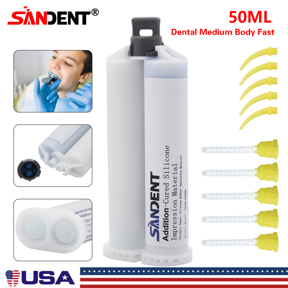Dental Heavy/Medium/Light Body Fast Rapid Set VPS Impression Material 50ML
