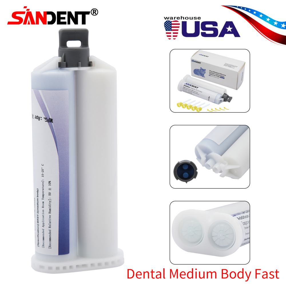 Dental Heavy/Medium/Light Body Fast Rapid Set VPS Impression Material 50ML