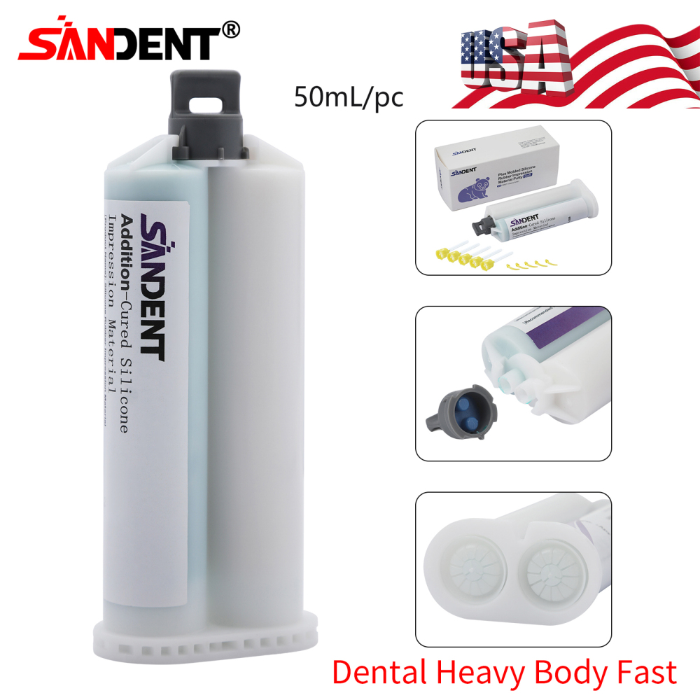 Dental Heavy/Medium/Light Body Fast Rapid Set VPS Impression Material 50ML