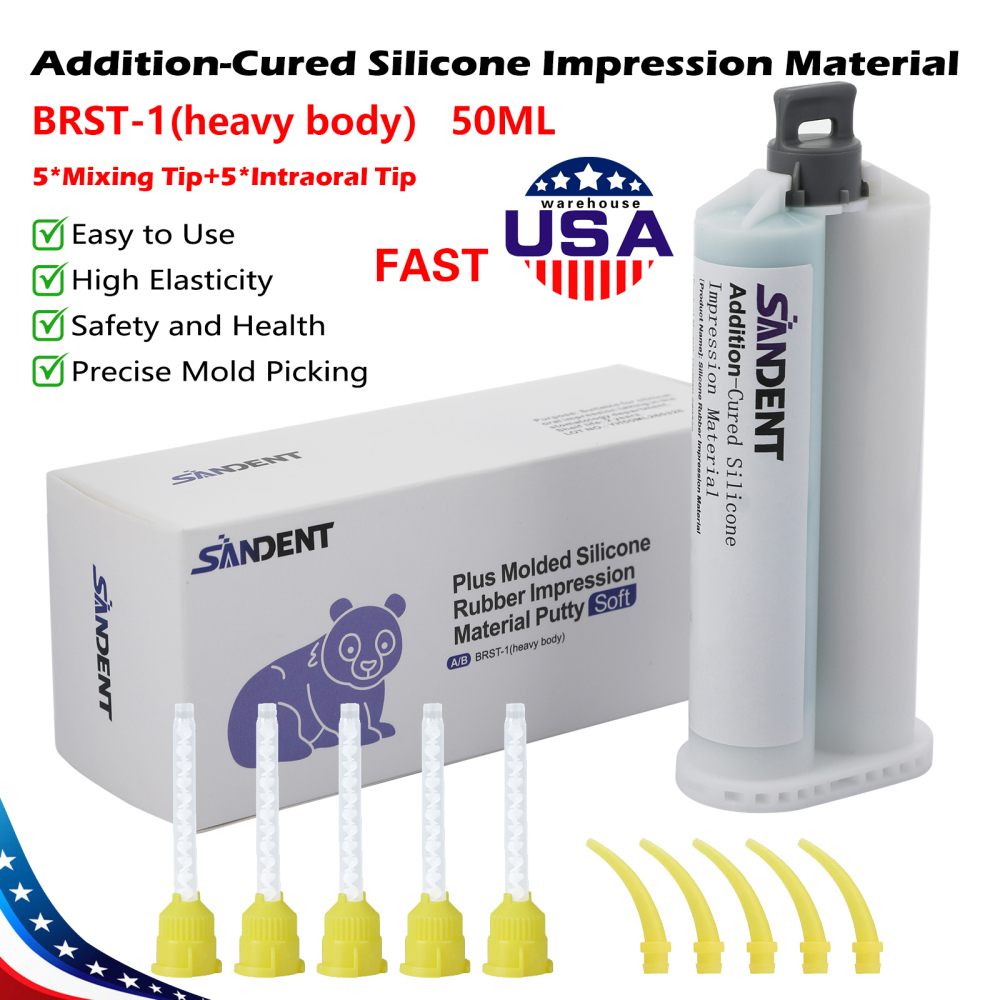 Dental Heavy/Medium/Light Body Fast Rapid Set VPS Impression Material 50ML