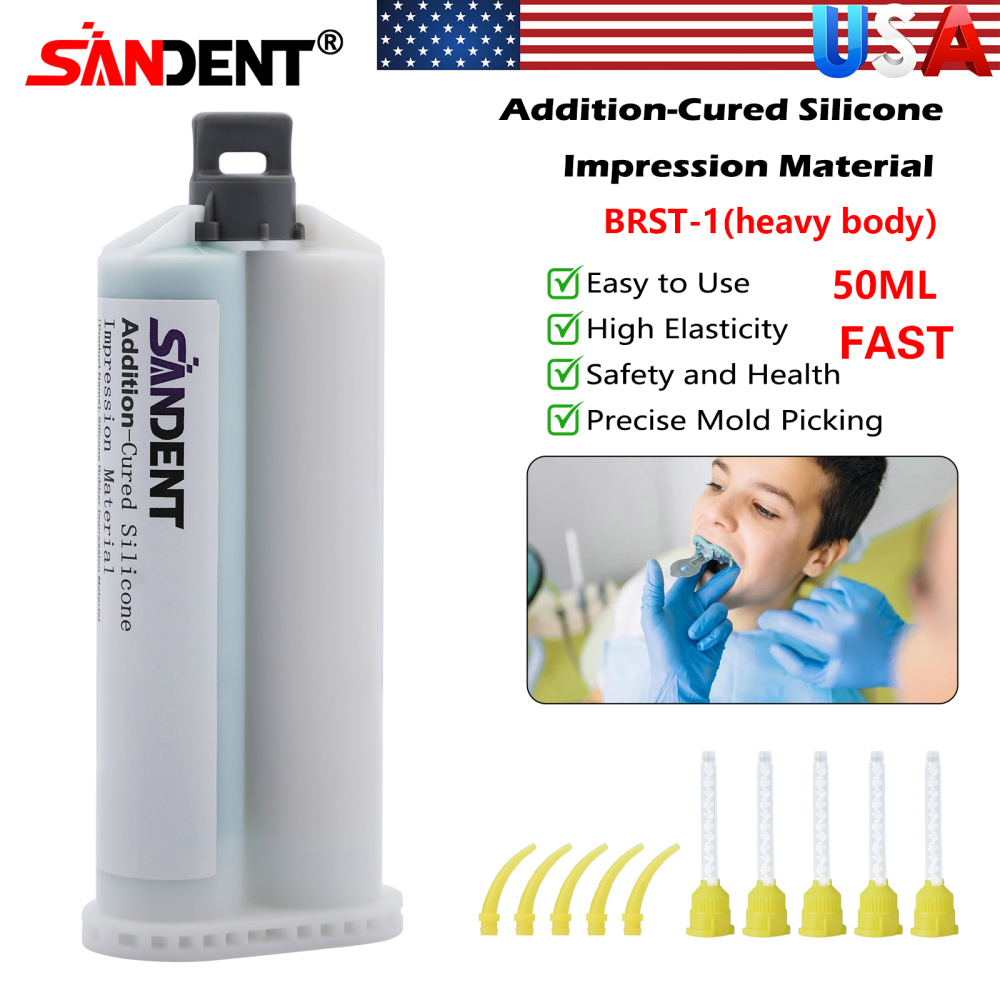 Dental Heavy/Medium/Light Body Fast Rapid Set VPS Impression Material 50ML