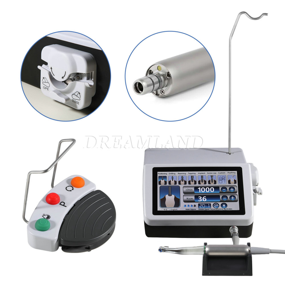 Dental Implant Surgical Brushless Motor +20:1 Handpiece touch screen