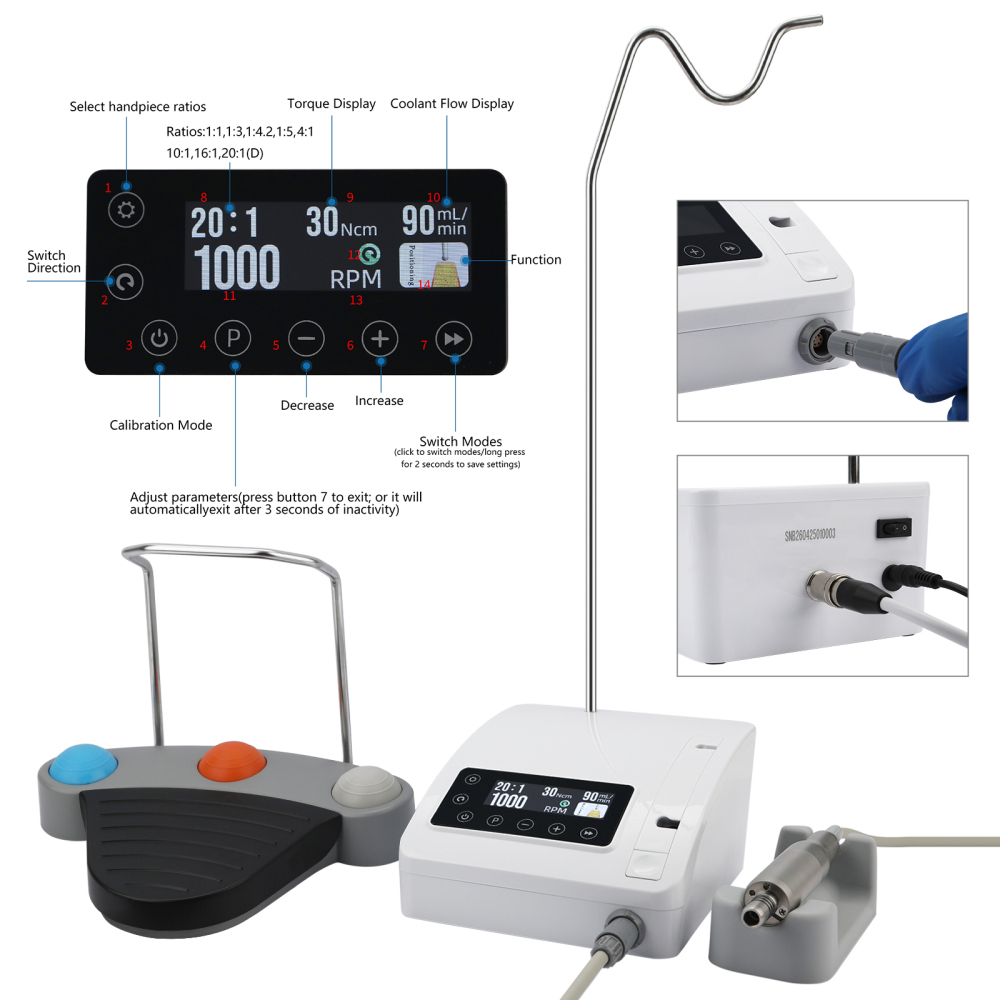 Dental Implant Surgery Brushless Motor Implant Machine System Mini Type