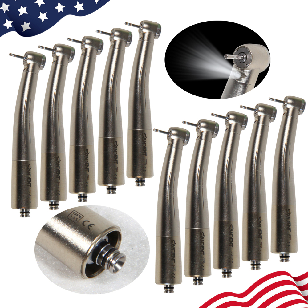4 Water Spray Fiber Optic LED High Speed Handpiece  Fit NSK LED Quick Coupler