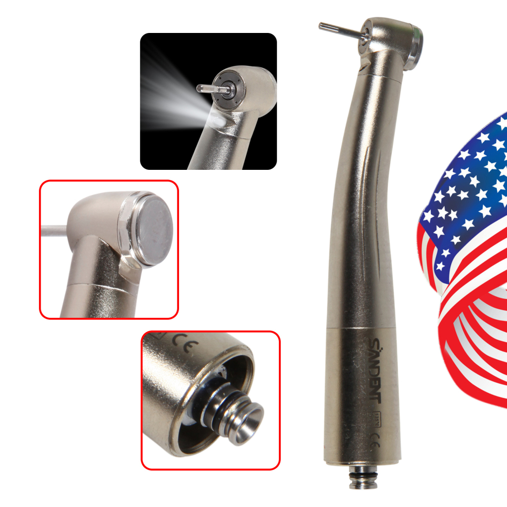 4 Water Spray Fiber Optic LED High Speed Handpiece  Fit NSK LED Quick Coupler