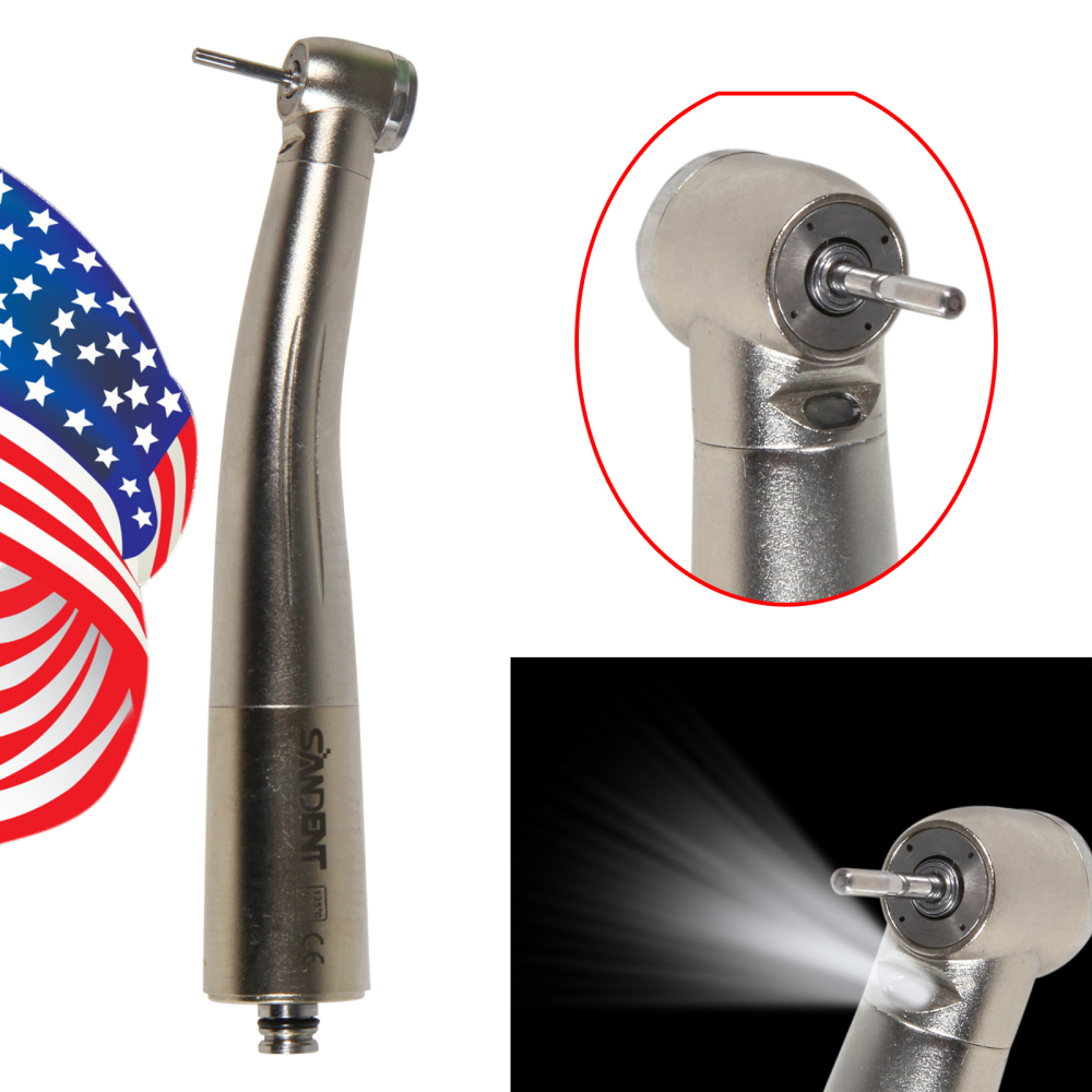 4 Water Spray Fiber Optic LED High Speed Handpiece  Fit NSK LED Quick Coupler