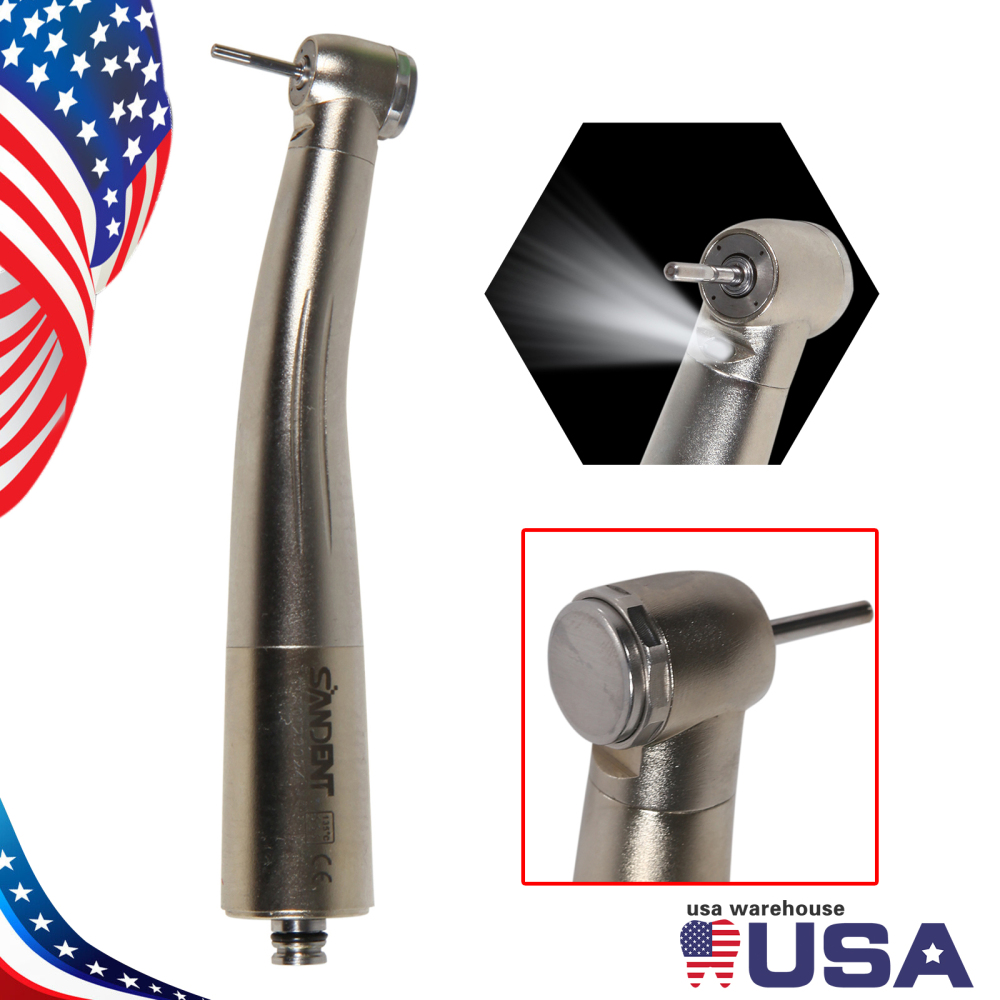 4 Water Spray Fiber Optic LED High Speed Handpiece  Fit NSK LED Quick Coupler