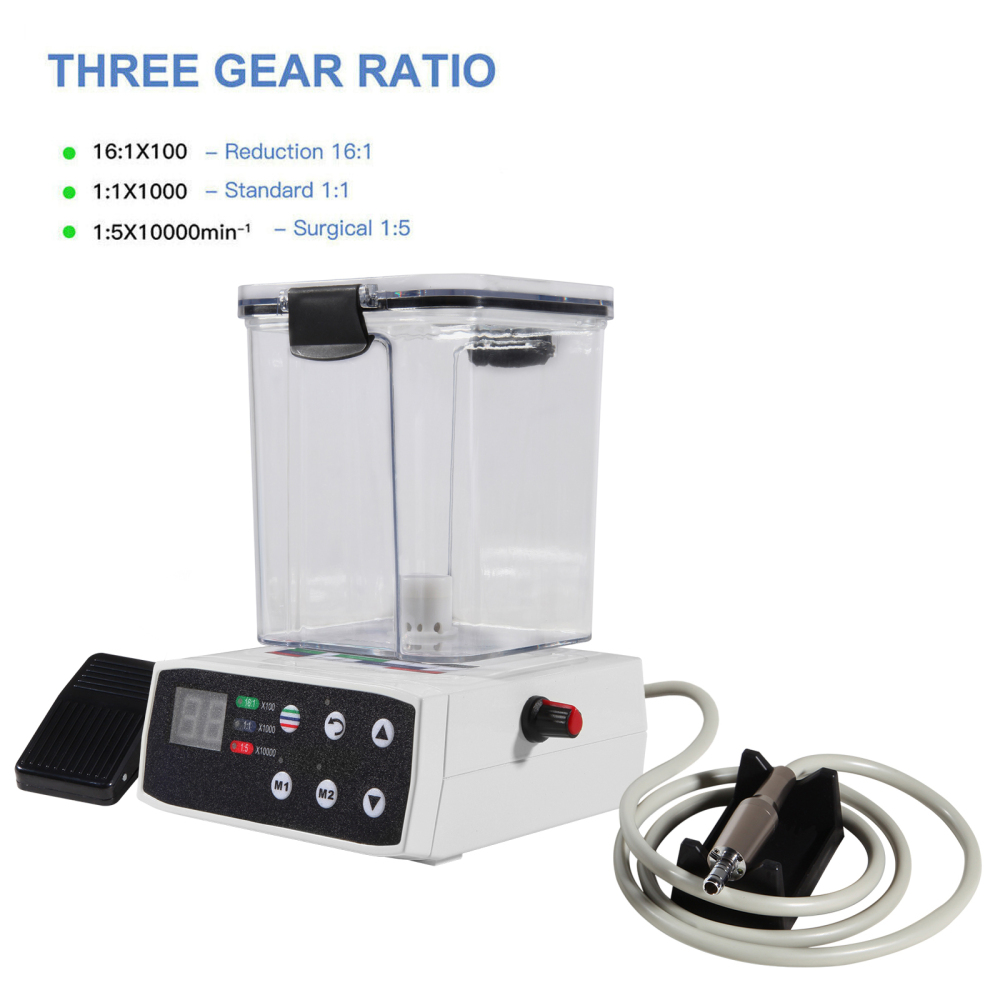 Dental Brushless LED Electric Micro Motor w/Water Tank for Lab Practice  + 1:5 standard/Mini head