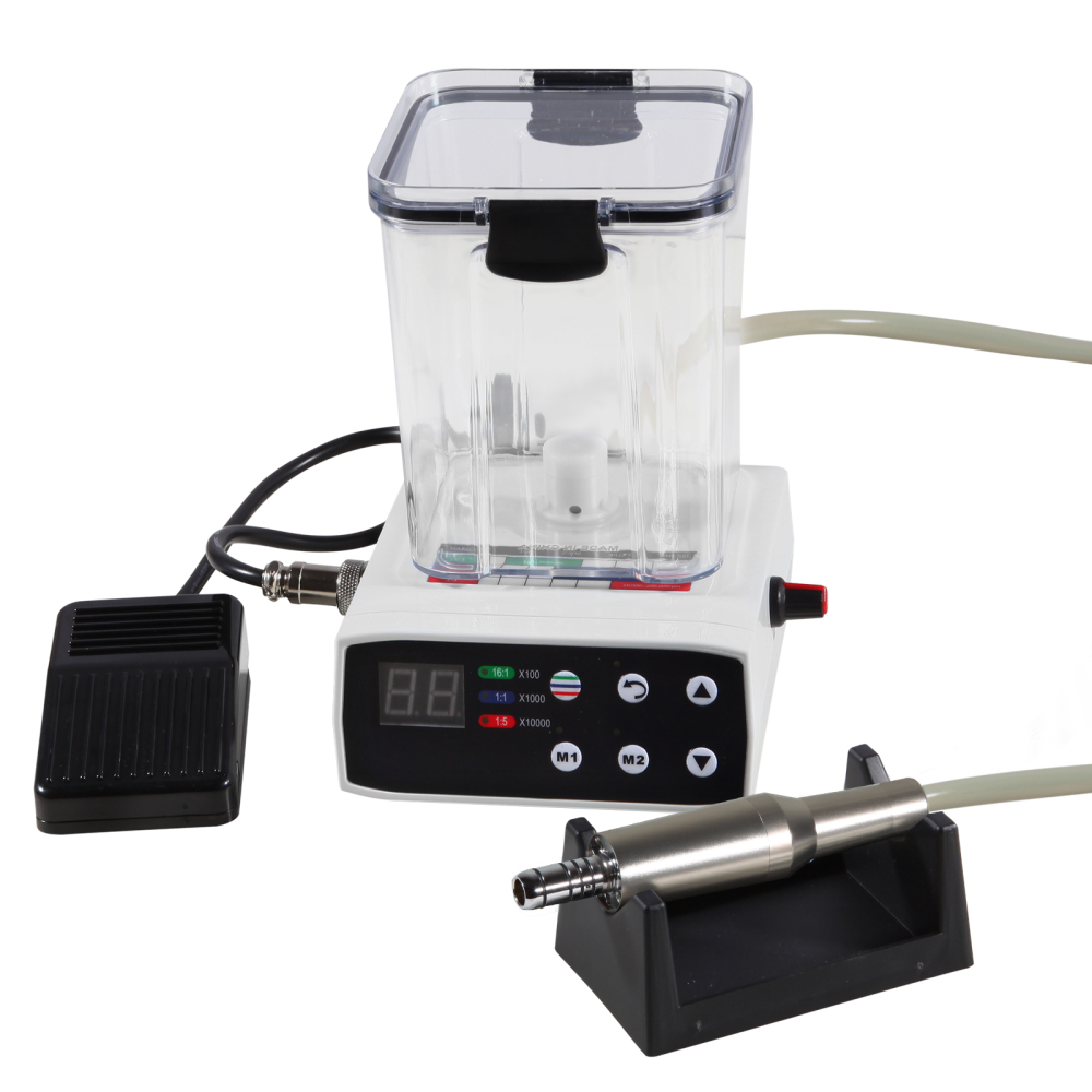 Dental Brushless LED Electric Micro Motor w/Water Tank for Lab Practice  + 1:5 standard/Mini head