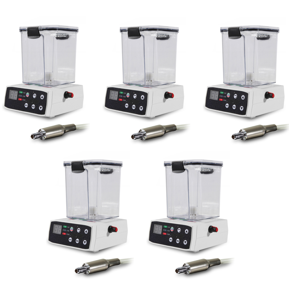 Dental Brushless LED Electric Micro Motor w/Water Tank for Lab Practice  + 1:5 standard/Mini head
